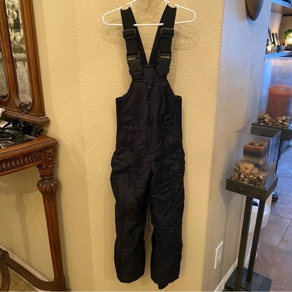 SPORT ESSENTIALS Kids Black Bib Ski Snowboard Snowsuit Size 6 Yrs-Unisex
